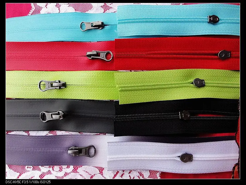 3 waterproof zipper 20cm 5pcs/lot TPU EN71PAR3 nylon zipper for tailor