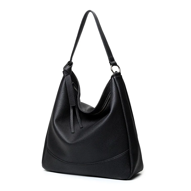 

2018 Fashion Women PU Leather Hobos Shape Shoulder& Handbags Yellow Black Apricot Red Color Ladies High Quality Bag