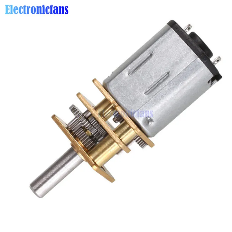

DC 12V 600RPM Micro Speed Reduction Gear Motor Metal Gearbox Wheel Shaft