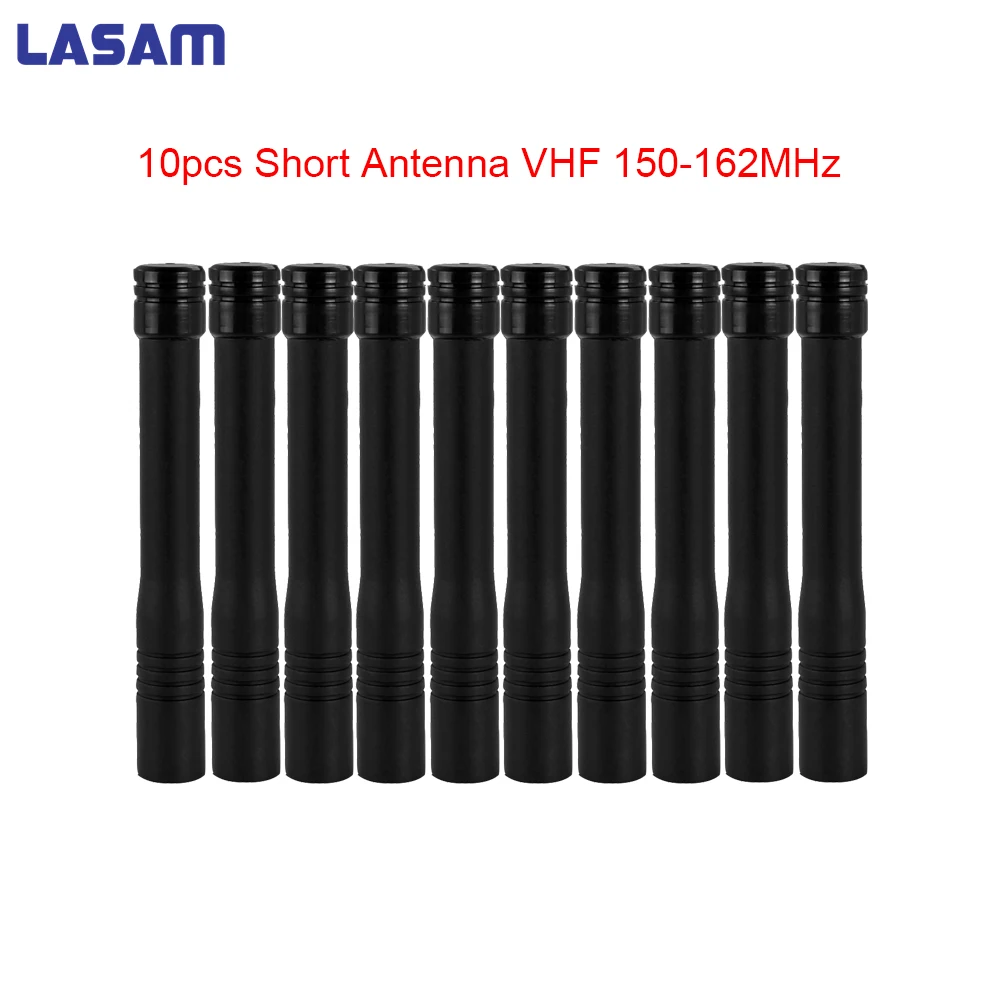 

LASAM 10 pcs New Short antenna VHF 150-162mhz ATV-6B for Vertex Standard VX168,VX231,VX418,VX354,VX228,VX829,VX800 walkie talkie