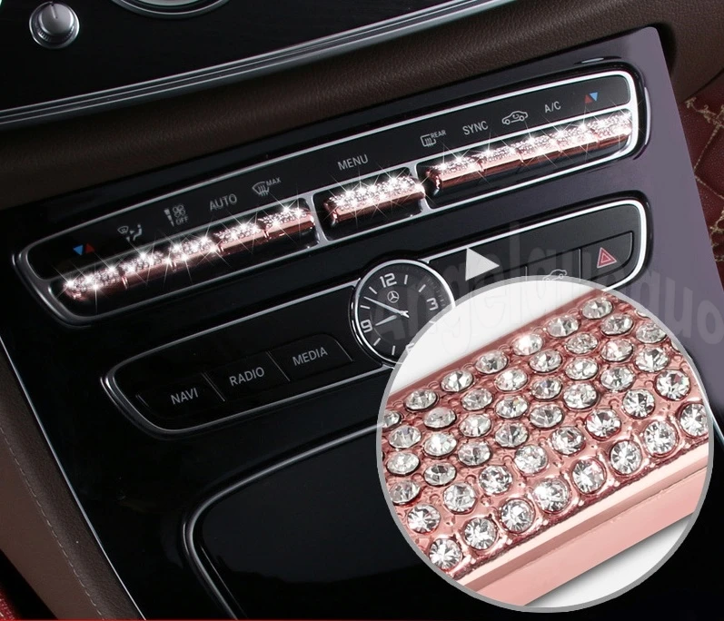 Car Center console button sticker For Mercedes Benz 2016-2017 E-class W213/ 2015-2017 C-class W205