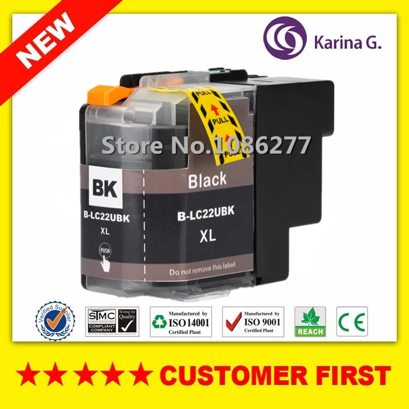 Compatible For LC22UXL 22UXL LC22U Full Ink Cartridge BK/C/M/Y Compatible For Brother DCP-J785DW MFC-J985DW Printer