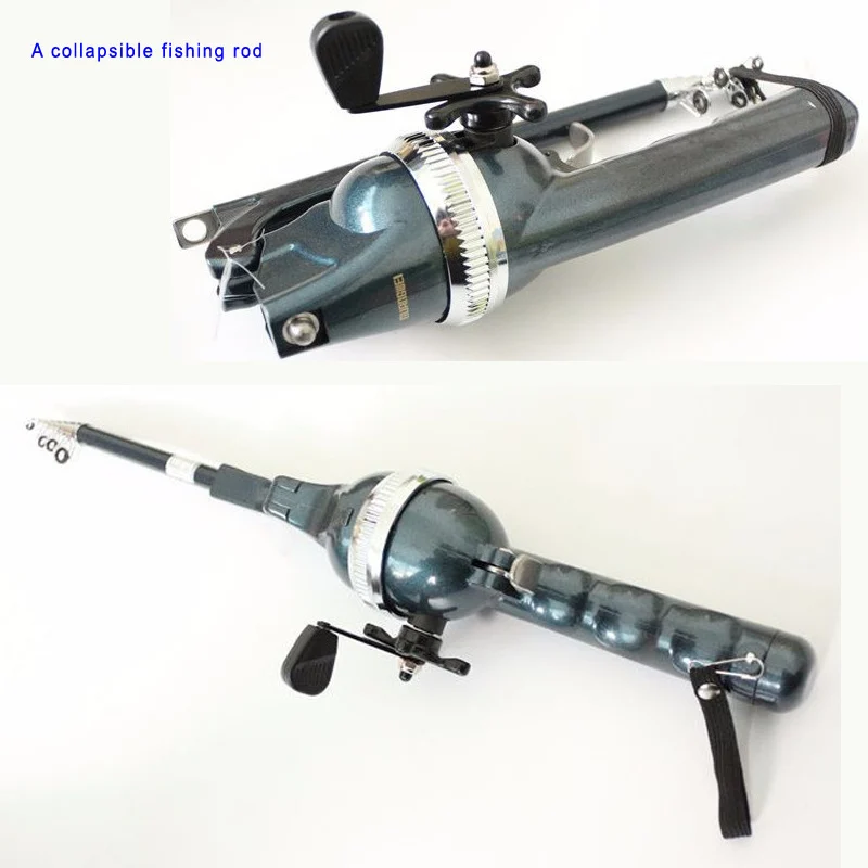 

Patented product new 130cm Telescope folding Ice Fishing Rod Sea Rod lure's Pole collapsible Rod
