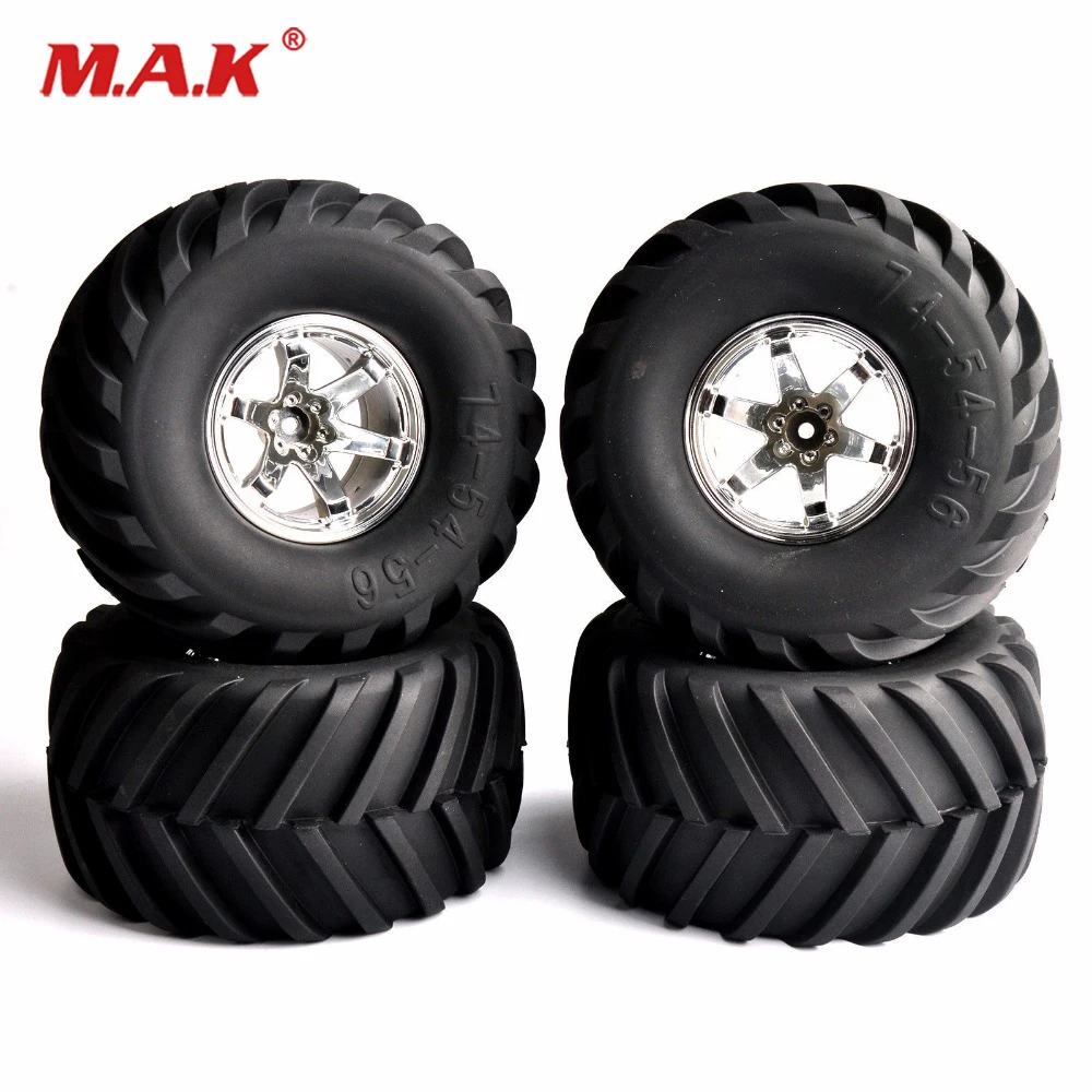 

Rc Big Foot Tires 26403 Rubber Tires Rims Set for 1/8 Truck RC Traxxas Summit E-Revo TM E5 E63