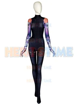 

Alita V2 Suit Battle Angel Alita Costume 3D Printed Cosplay Spandex Zentai Suit For Female/Girl/Custom Made
