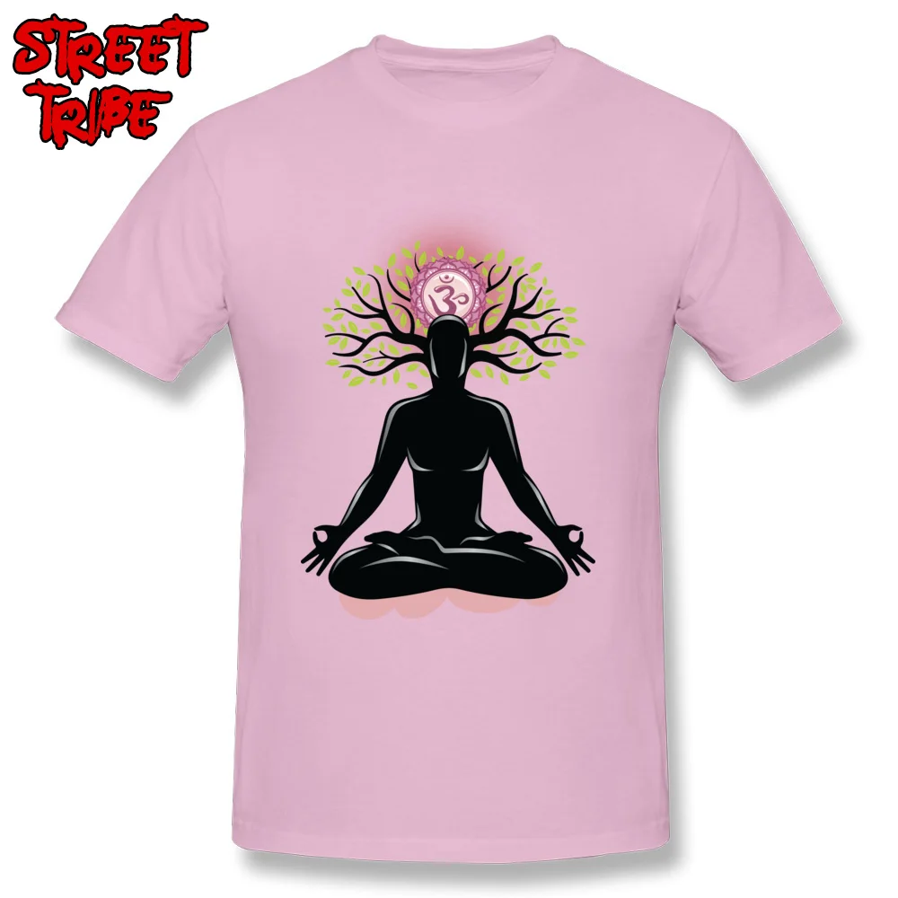 All Cotton Men Short Sleeve chakra meditation spirituality mind healing T Shirts 3D Printed Tees Cute O Neck Clothing Shirt chakra meditation spirituality mind healing pink