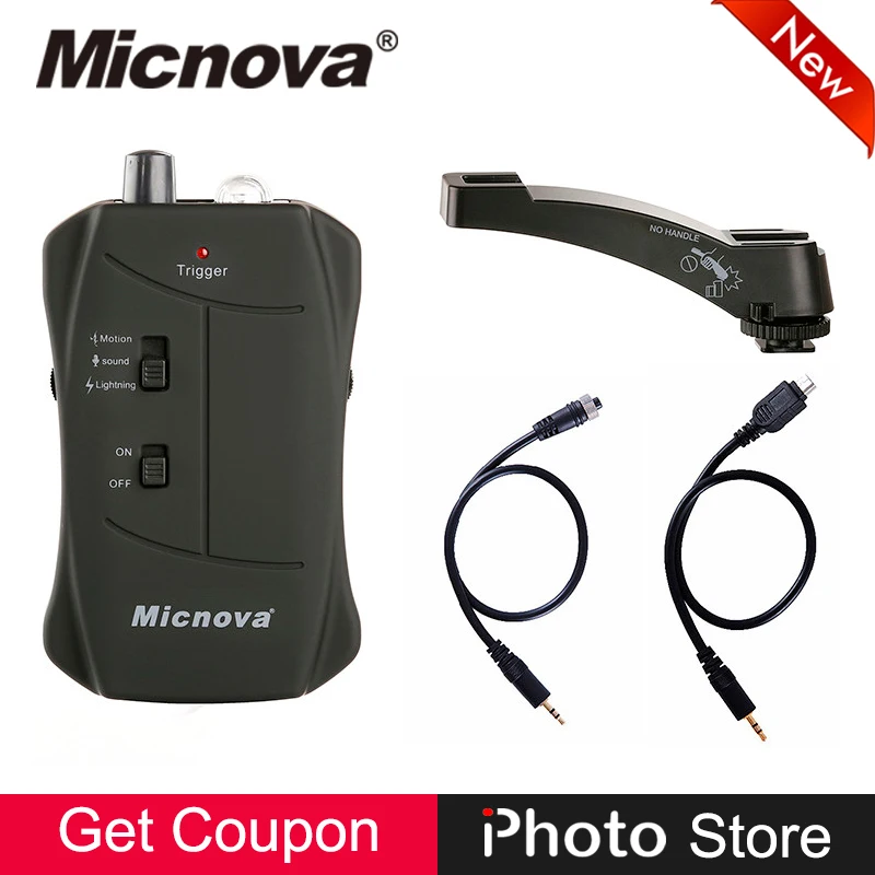 Micnova MQ-VTN 3 in 1 Mode Lightning Motion Sound Trigger Solution IR Remote Control Shutter Release for Nikon Digital Camera Micnova MQ-VTN 3 in 1 Mode Lightning Motion Sound Trigger Solution IR Remote Control Shutter Release for Nikon Digital Camera