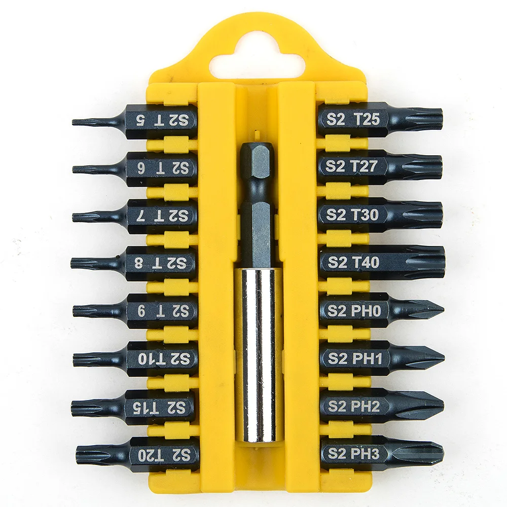 

17pcs S2 Alloy Steel Magnetic Screwdriver Bits Screwdriver Set Screw Driver Tox Phillips Multitul Hand Tool Set with Rod