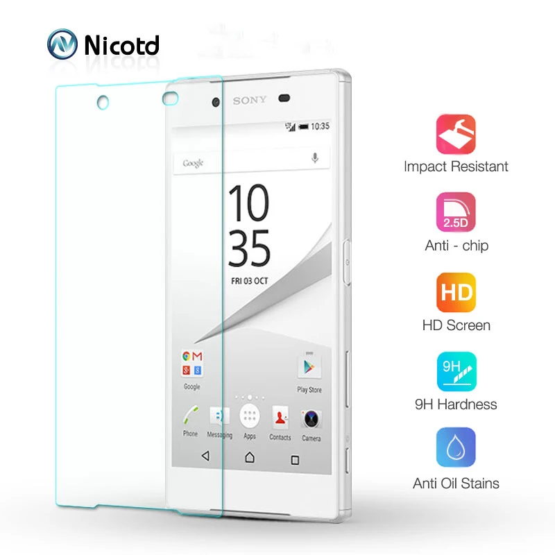 Screen Protector For Sony Xperia Z5 Compact M2 9H Hardness For Sony E3 E5 Z5 Premium S36H C3 Tempered Glass Not Full Cover Film (1)