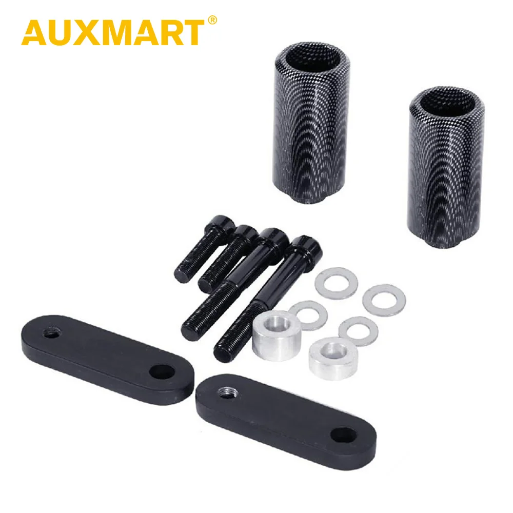 

Auxmart Carbon Fiber Look Motorcycle Frame Slider Pucks Anti Crash Pad Falling Protection for Honda CBR1000RR 2004-2005