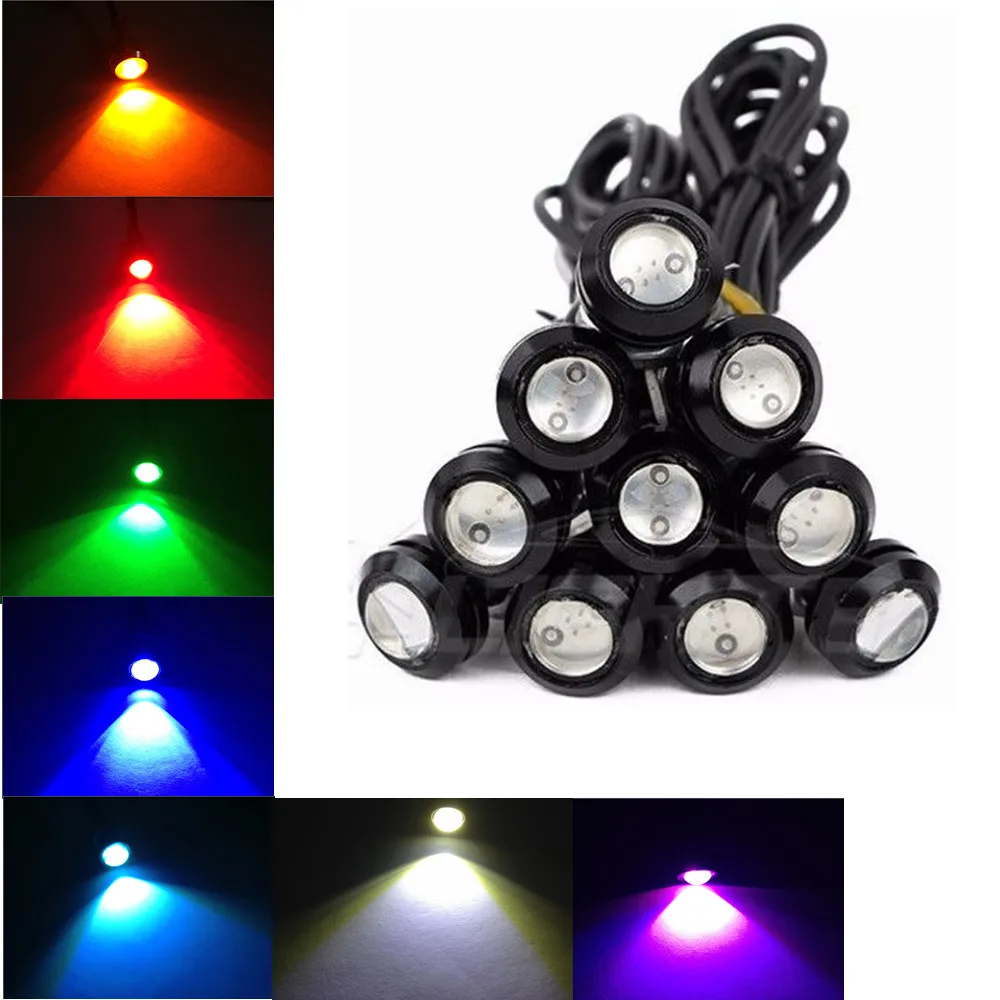 Buy 10X 23MM 9W Eagle Eye Motor Car LED Daytime Running DRL Tail Backup Bulbs