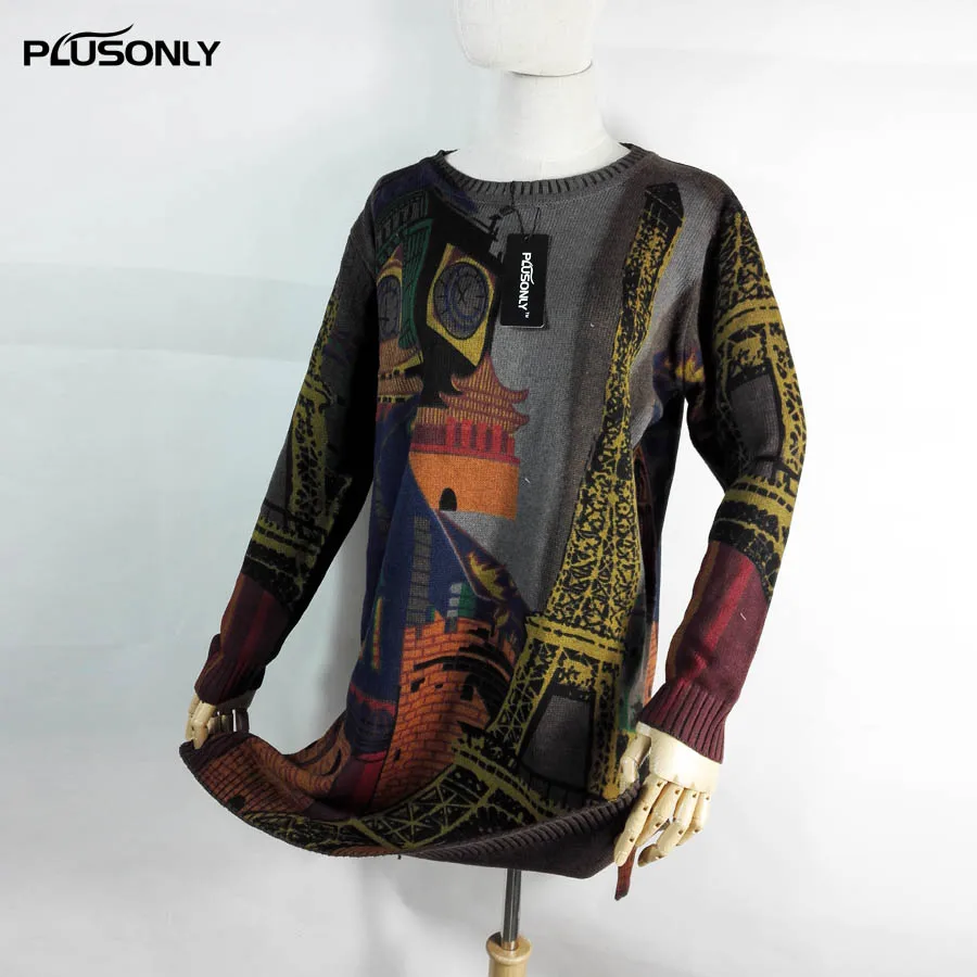 O-nec Casual Sweater for Women New Plus Size Loose Long Sleeve Autumn Knitting Sweater KCSJWC02 O-nec Casual Sweater for Women New Plus Size Loose Long Sleeve Autumn Knitting Sweater KCSJWC02