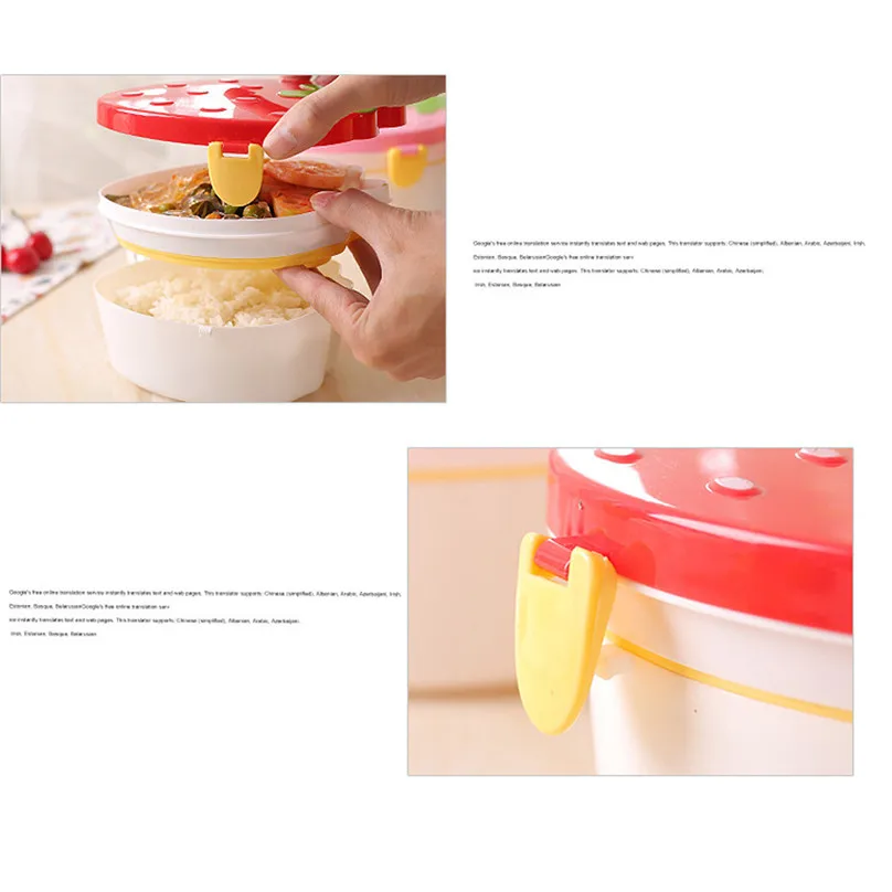Cute Cartoon Strawberry Lunch Box Food Container Storage Box Portable Kids Student Lunch Box Bento Box Container new #25j16 (13)