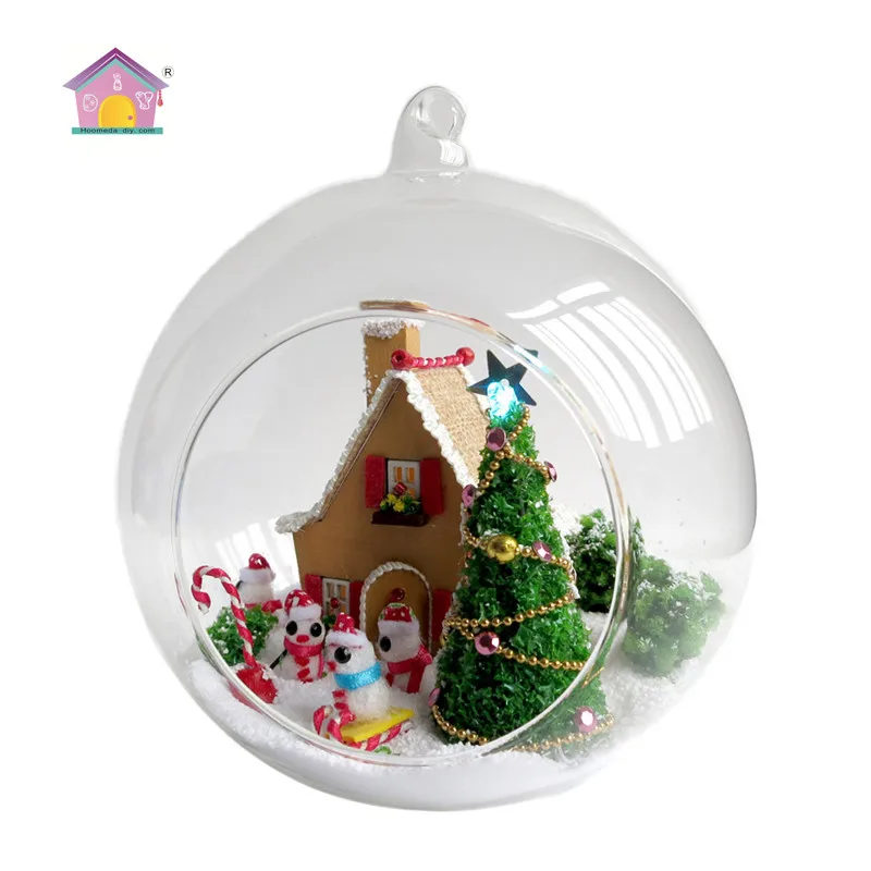 

Hoomeda Miniature Wooden Doll House With DIY Furniture Fidget Toys For Kids Children Birthday Gift White Christmas MG007
