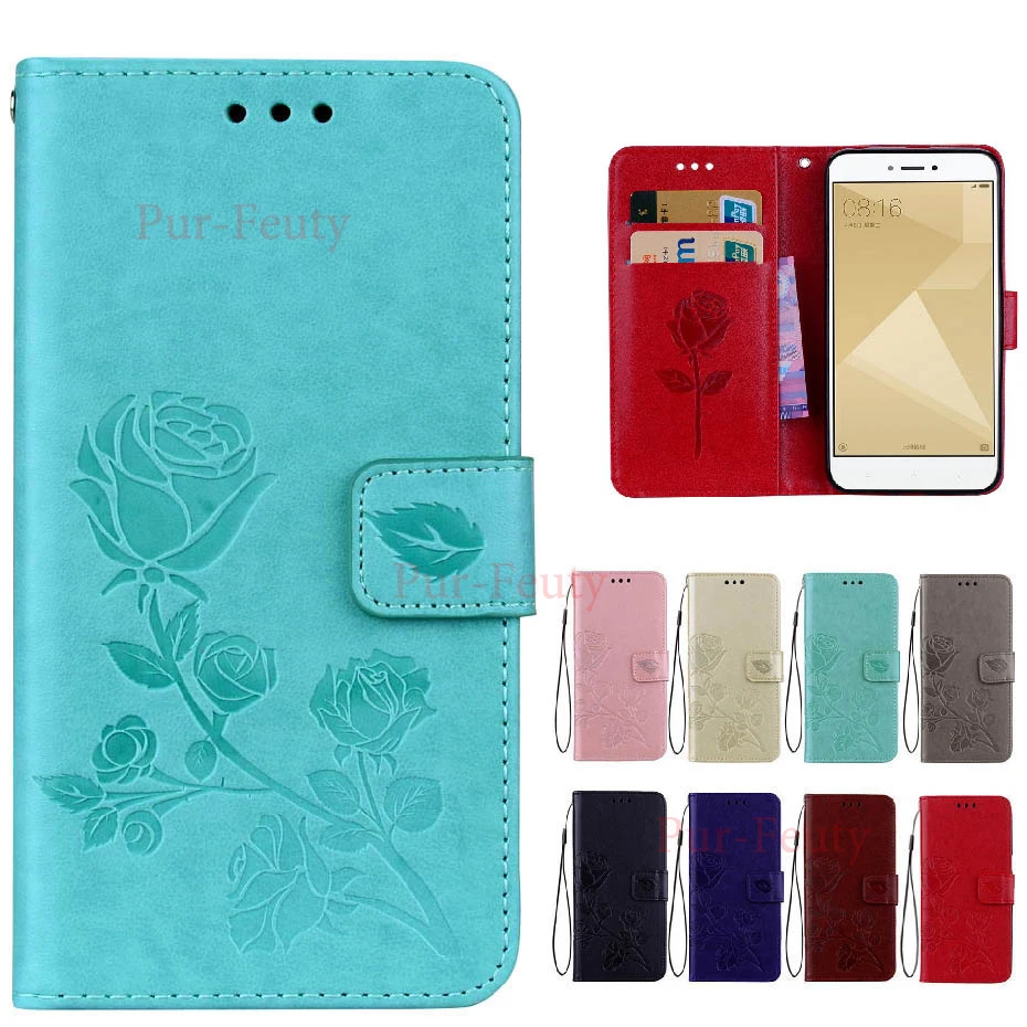 

Case For Xiaomi Redmi 4X Cover Leather Magnetic Flip Wallet Case Cover For xiao mi red Hongmi 4x MAG138 MAT136 MAE136 phone case