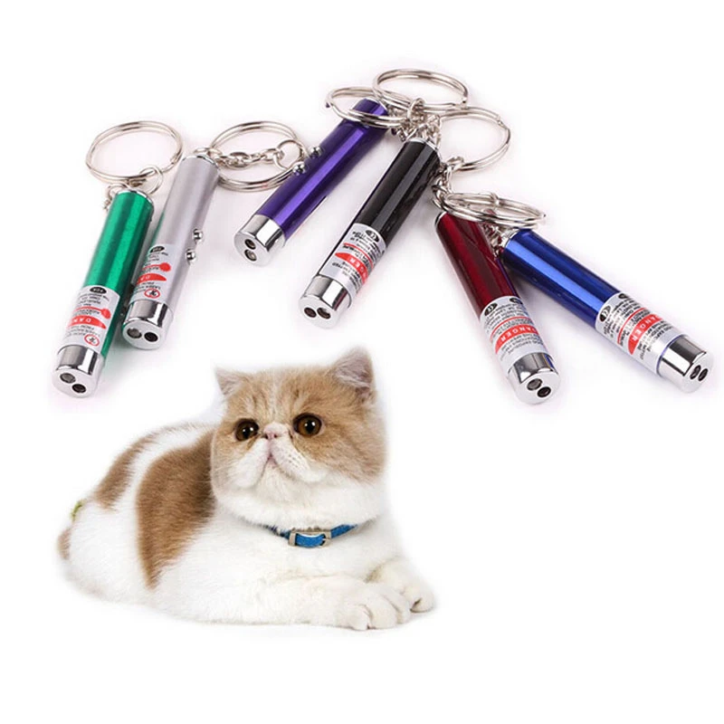 

LED Light Laser Toys Tease Cats Rods Red Laser Pen Funny Interactive Goods For Pets Visible light Laserpointer 5 Colors