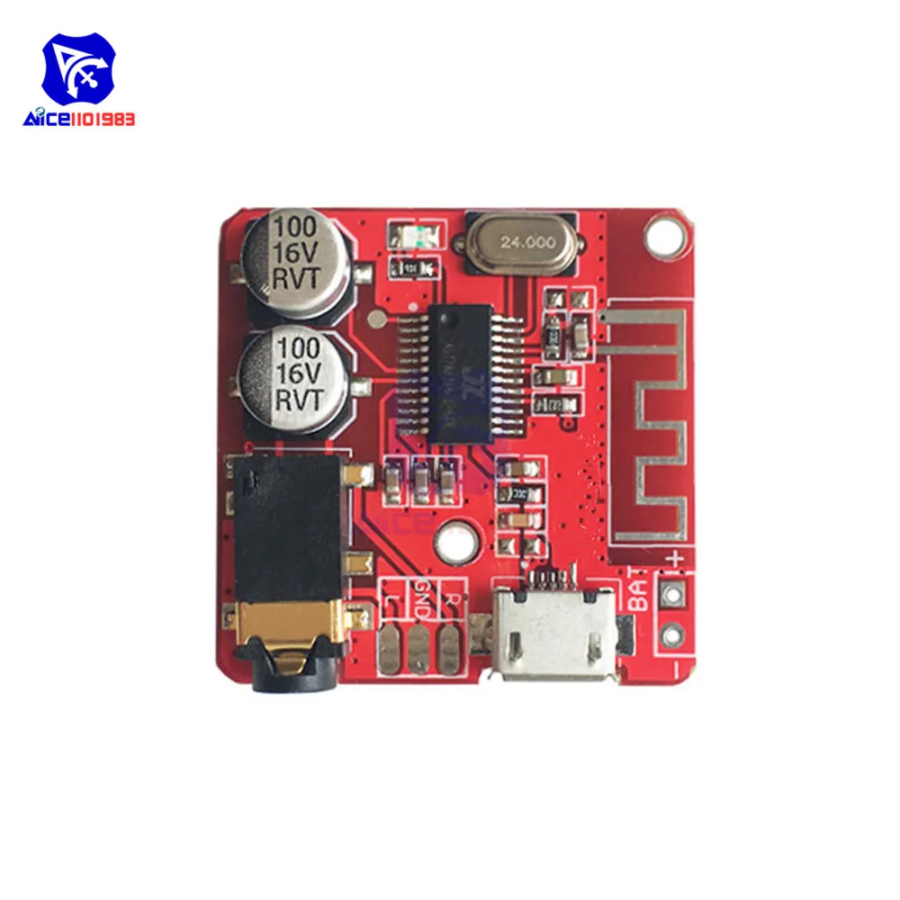 Bluetooth 4.1 Audio Decoder MP3 Player Board 3.7-5V Micro USB TF SD Card Module 