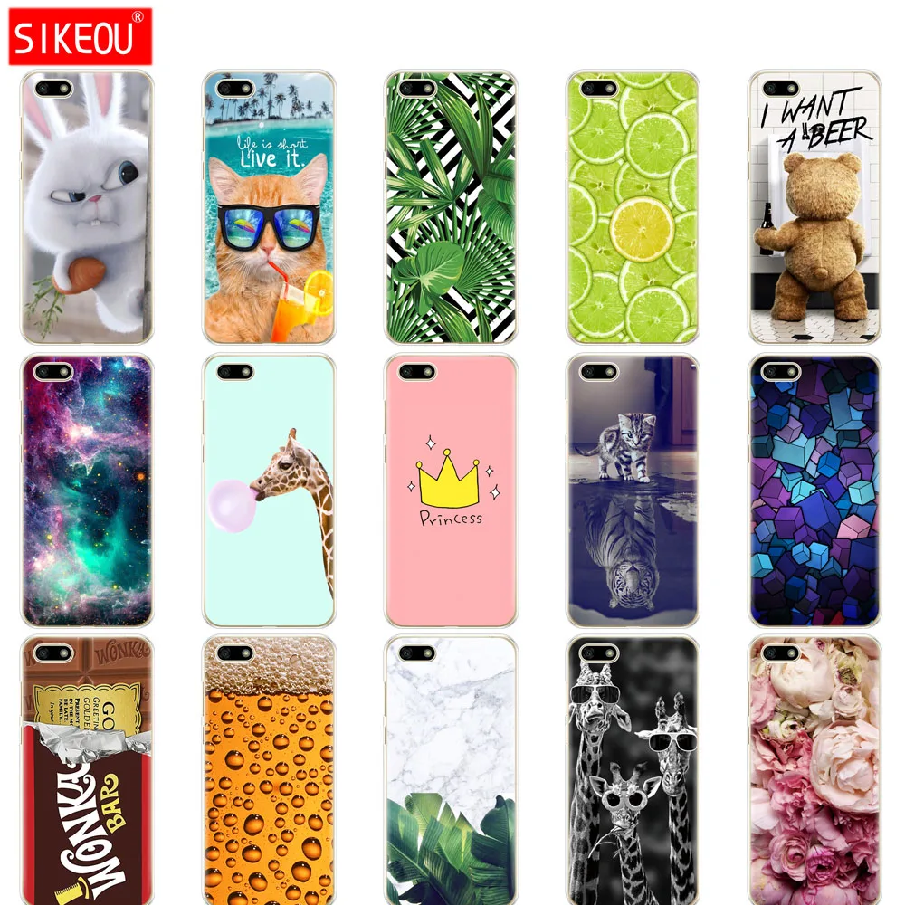 

Silicone case For Huawei Honor 7A Case 5.45" inch Soft Tpu Phone Case Huawei Honor 7A 7 A DUA L22 Russian version Back Cover