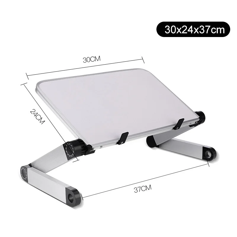 Универсальная Складная подставка для ноутбука из алюминиевого сплава с регулировкой на 360 градусов для Macbook lenovo Asus hp - Цвет: White(30x24cm)