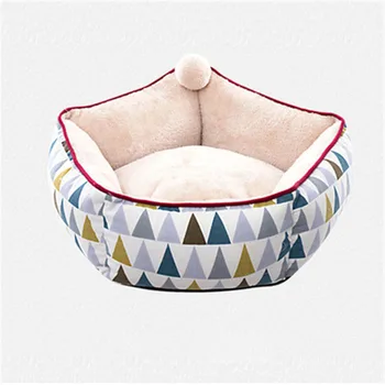 

New Deep Sleep Cat Bed Kitten Cushion House Warm Puppy Kennel Detachable & Washable Thick Bichon Teddy Dog Bed For Small Pets