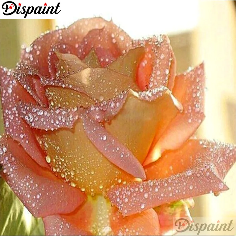 

Dispaint Full Square/Round Drill 5D DIY Diamond Painting "Yellow flower" 3D Embroidery Cross Stitch 5D Home Decor A10478