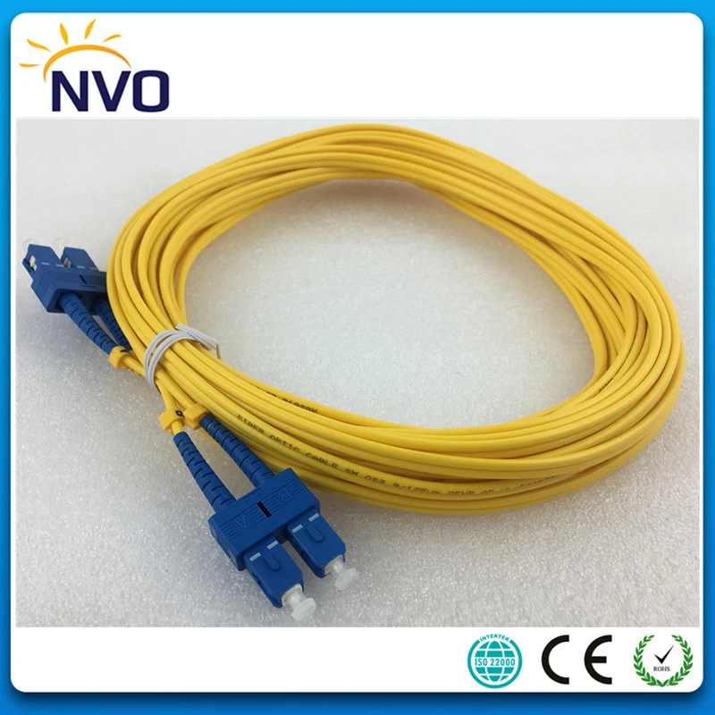

10Pcs/bag,10M SM,DX,SC/UPC-SC/UPC Optic Fiber Patch Cord,Singlemode Duplex,PVC Jacket,2.0mm or 3.0mm Fiber Optic Jumper Cable