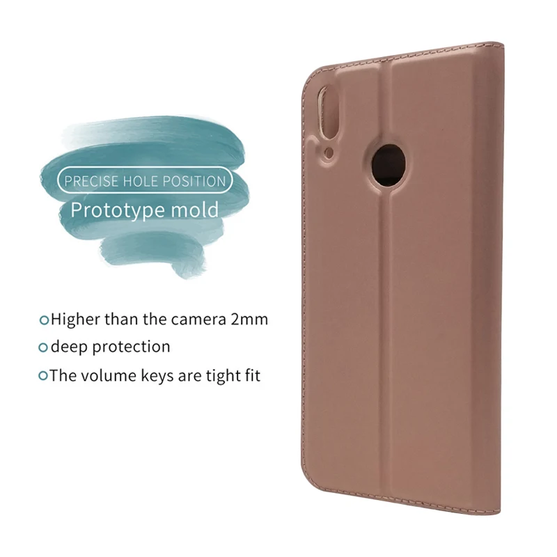 Для Huawei Y7 флип-чехлы из искусственной кожи Магнитный чехол слот для карт кошелек чехол для Huawei Y7 Pro Y7Pro телефон чехол