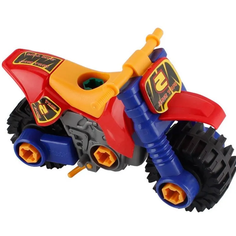 

DIY Screw Nut Group Installed Plastic Motorcycle Blocks 3D Puzzle Disassembly Motorcycle Learning Education Jigsaw Toys For Kid