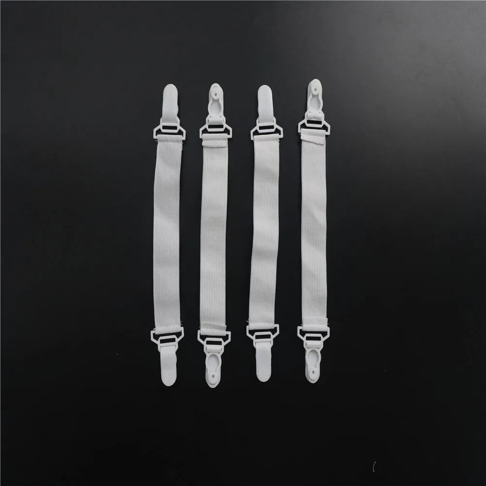 4PCS/Set Multifunctional Bed Sheet Fasteners Clip Mattress Elastic Holder white color 15*2.5 cm High Quality | Дом и сад