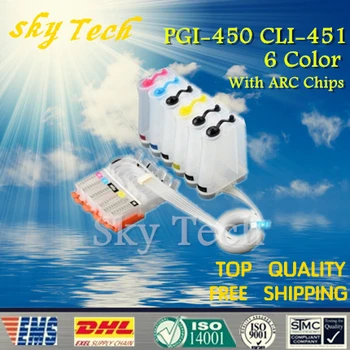 

6 Color Empty CISS For PGI450 CLI451 , PGI-450 CLI-451 CIS For canon IP8740 MG5540 MG6440 IX6540 MG7140 iP7240 ,with ARC chip