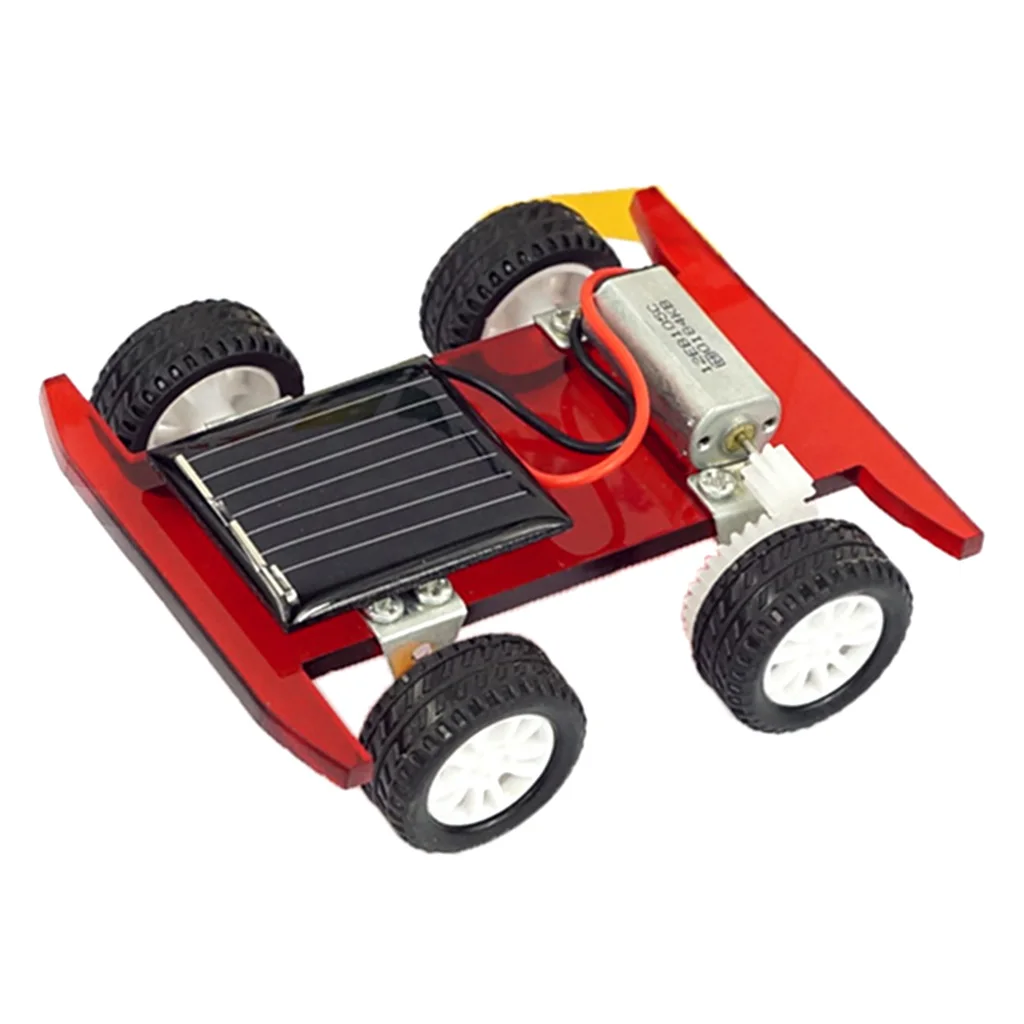 DIY Assembled Solar Power Car Toy Model Kits Set Science Technology Educational Energy Conversion Experiments Toy Gifts