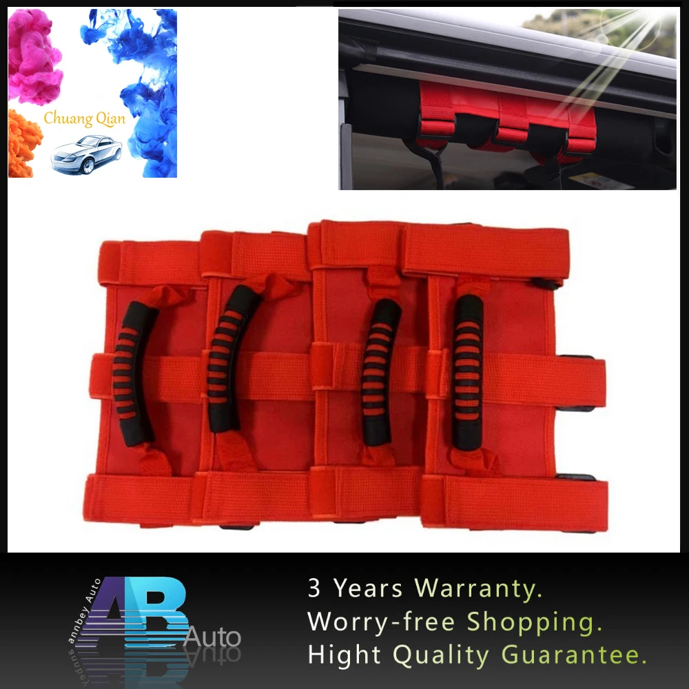 Buy 4pcs Grab Handles Grip Handle Roll Bar Mount Side