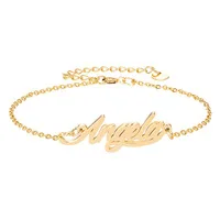 Пользовательские "Даниэль" Название золотой браслет для Для женщин ювелирные изделия девушки имя Pulseira Masculina слова прописью очаровательный подарок на Рождество