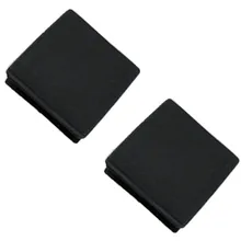 Пластиковые квадратные трубки вставки концевые заглушки крышки 38 мм x 38 мм 10 шт черный