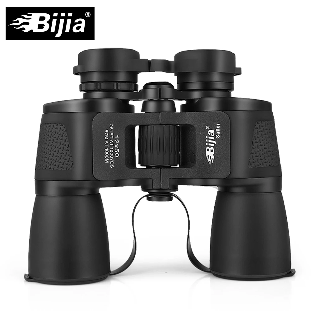 BIJIA 12x50 Wide Angle High Quality Classic Telescope Professional Hunting Binoculars Hefinition Waterproof | Инструменты