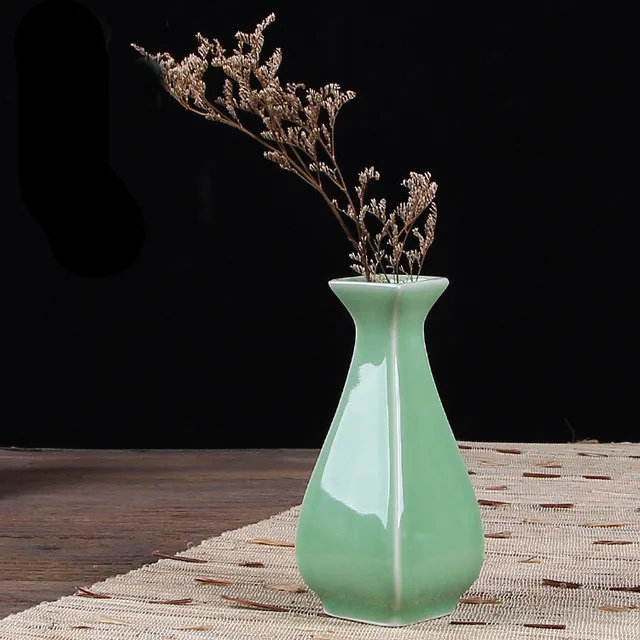 Longquan Celadon цветочные вазы стол элегантная декоративная ваза для Дома Керамический