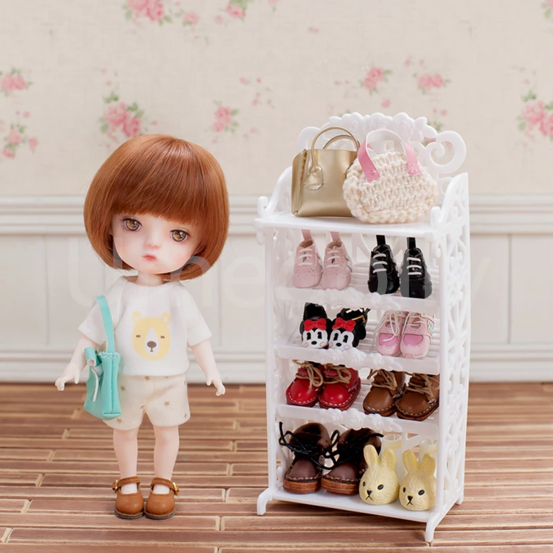 

1PCS 5 Layers 1/6 Doll Shoes Rack for Barbies Pullip BJD Blyth Doll's Furniure Accessories