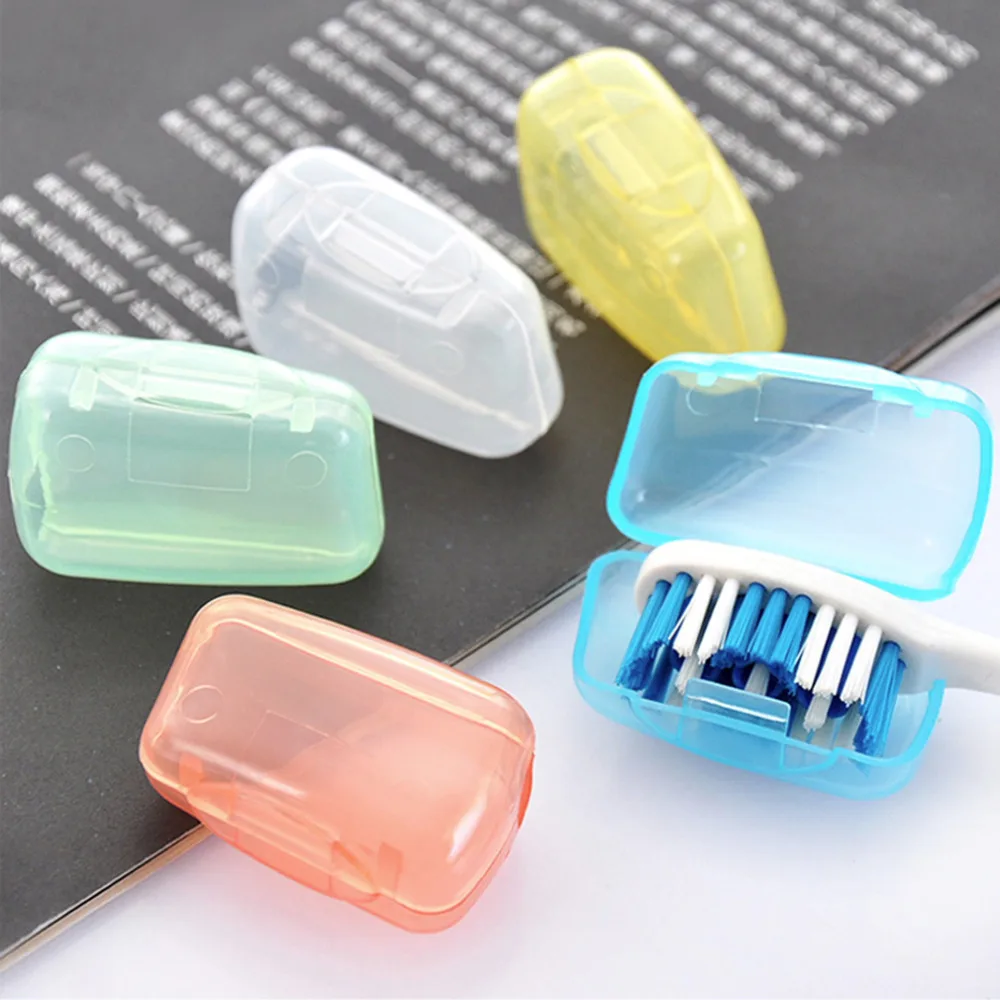 

5Pcs/set Color Random Portable Tooth brush Cover Holder toothbrush Headgear Travel Hiking Camping Brush Cap Case Wholesale