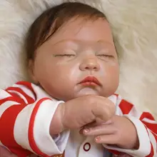 Newborn Sleeping Baby Dolls 20 Inch Real Lifelike Reborn Babies Girl Doll Realistic Toy With Clothes Kids Birthday Xmas Gift