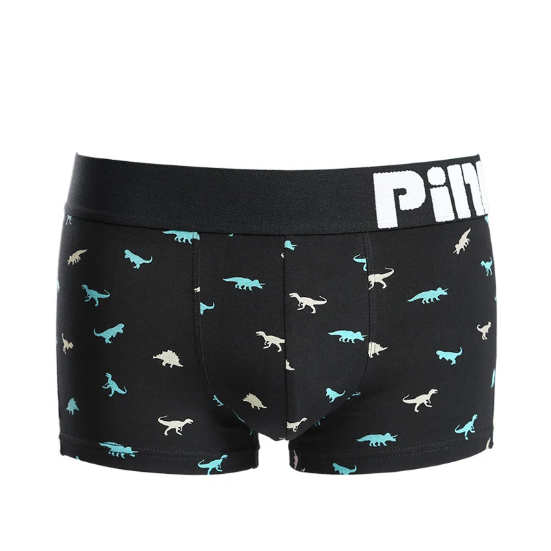 

Male Underwear Dinosaur Christmas Tree Print Men Boxer modis cueca boxer homme Boxershorts Men Solid Cotton Underpants for Men