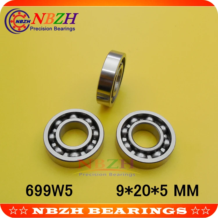 Rolamento de esferas profundo 699w5 699 aberto 9*20*5mm do sulco da ...