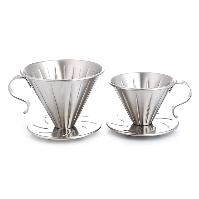 Best Offers Realand  Stainless Steel Clever Pour Over Coffee Dripper  Brewer Cone Filter Coffee Maker with Perfect Stand