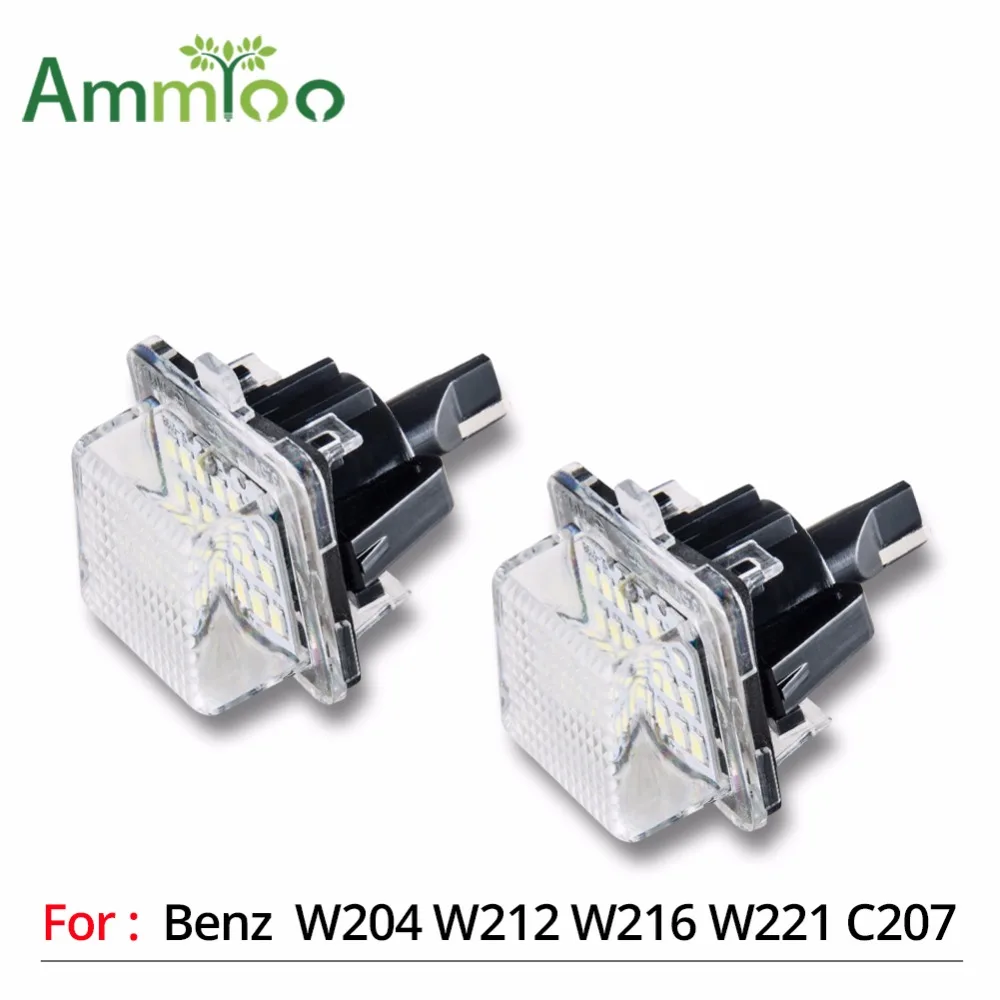 Светодиодный светильник номерного знака AmmToo для Mercedes W204 5D W212 W216 W221 C207 Benz AMG