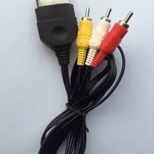 100 шт. 1,8 м 6 футов Аудио Видео AV адаптер кабель HD 24Pin AV адаптер Шнур для XBOX игровая консоль с 3 RCA свинцом