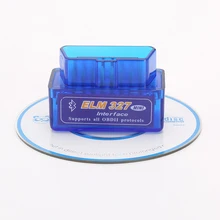 iSincer Mini ELM327 Bluetooth V2.1 V1.5 OBD2 Car Diagnostic Tool Mini ELM 327 Bluetooth For Android/Symbian For OBDII Protocols