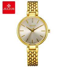 JULIUS Women Watches Designers With Bracelets Water Resistant 30M Quartz Dress Whatch Silver Rose Gold Fashion Clock Hour JA-960