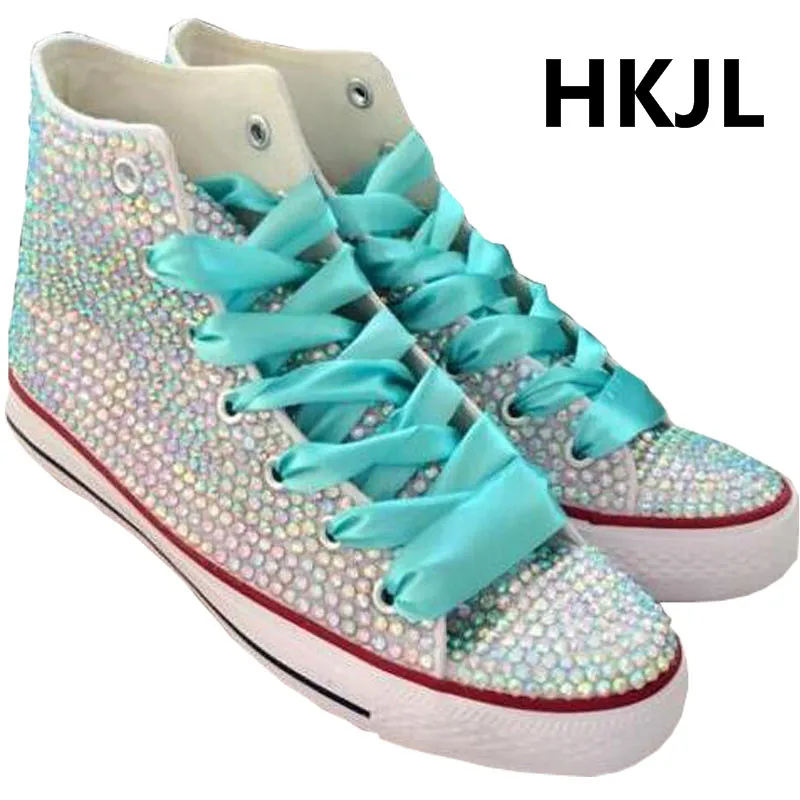 Холщовые низкие кроссовки HKJL черные и белые классические дышащие кружевные