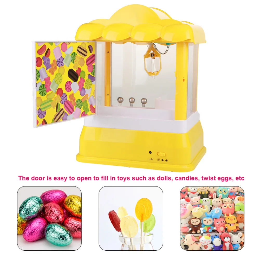 Coin Operated Funny Toys Crane Machine Doll Candy Grabber Machine Toys
