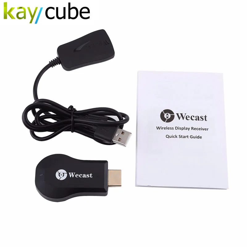 

Wecast C2+ Miracast DLNA Wireless WiFi Display TV Dongle HDMI Streaming Media Player Support Mirroring for Android iOS Windows