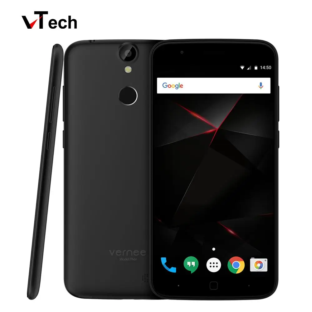 Original Vernee Thor Mobile phone 4G LTE Android 6 0 MTK6753 Octa Core Fingerprint ID 3G